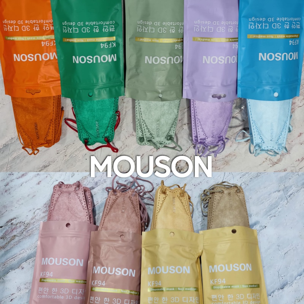 MASKER KF94 MOUSON ISI 10PCS 4Ply Sachet isi 10Pcs MASK