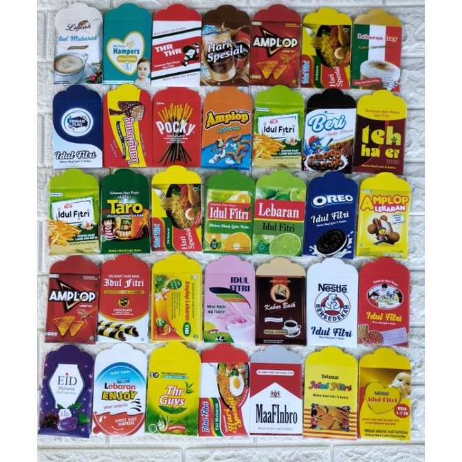 Amplop Snack Amplop lebaran motif Snack medium isi (8pc