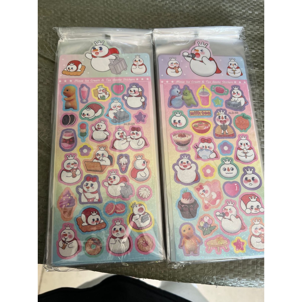 Stiker mixue per 1 lembar 1 pack isi 20 lembar Stiker l