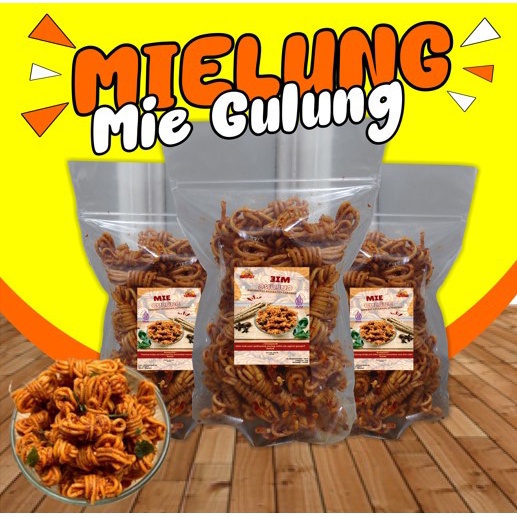 Mie gulung 100gr crispy original daun jeruk milung peda