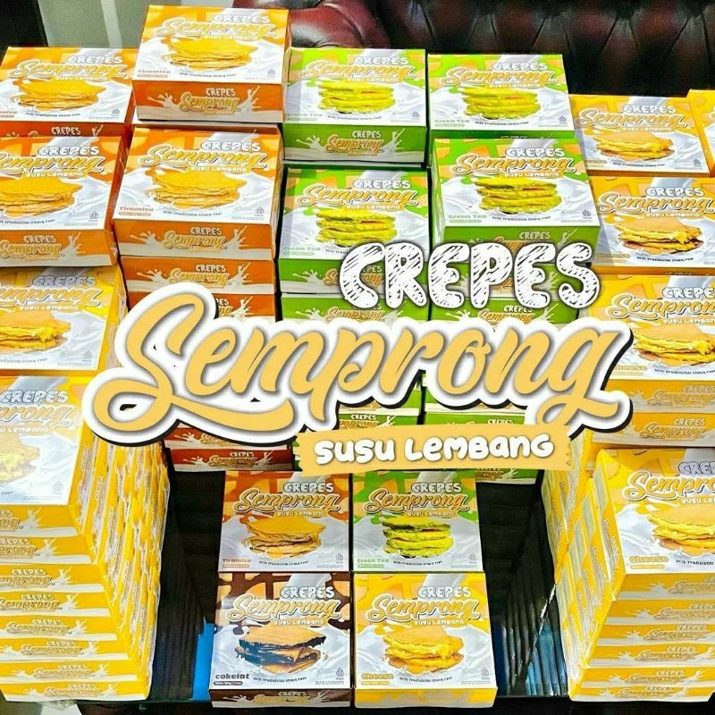 Crepes Semprong Susu Lembang Isi 12 165 gram Bandung lo