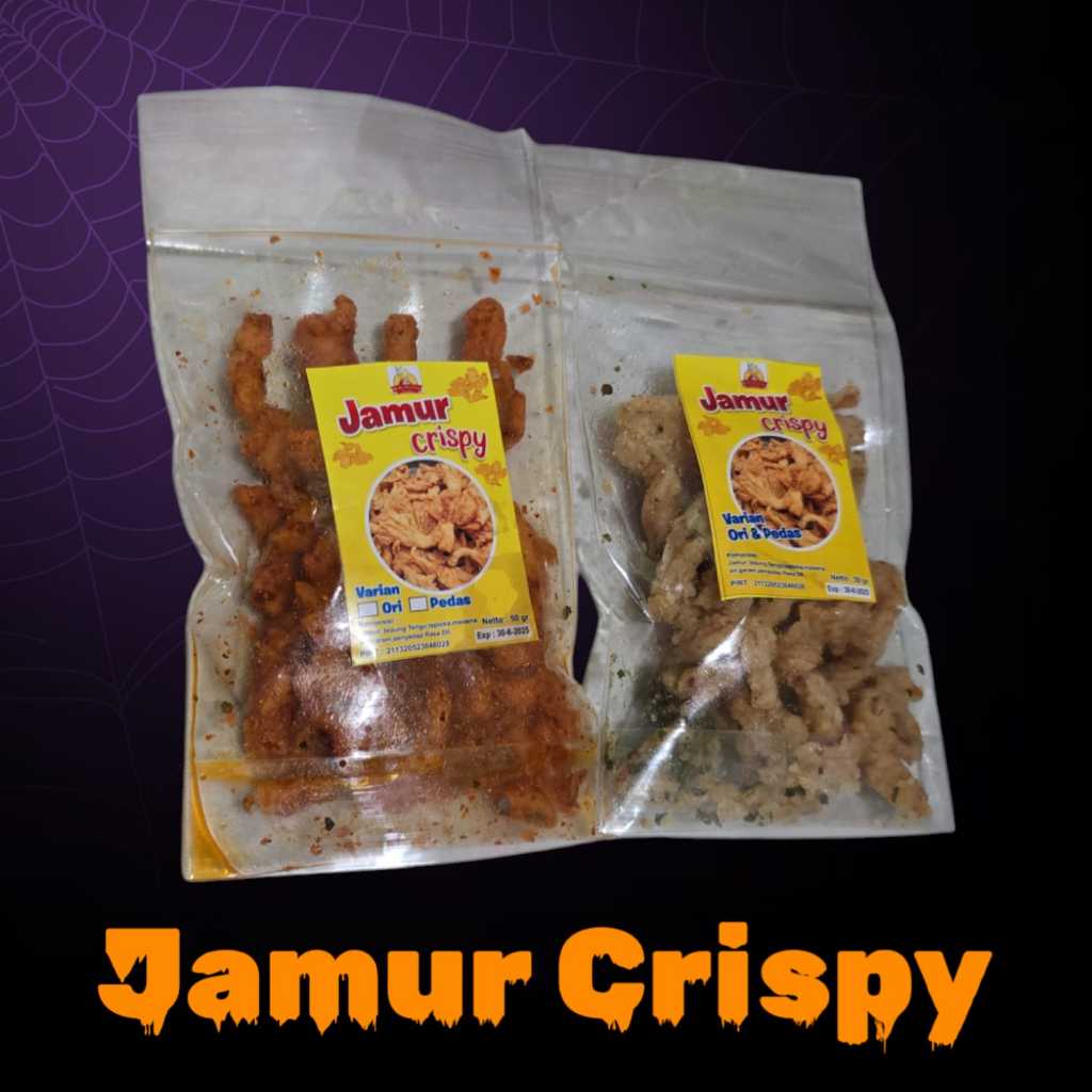 JAMUR CRISPY Cemilan Viral Sehat bisa buat Lauk Gurih R