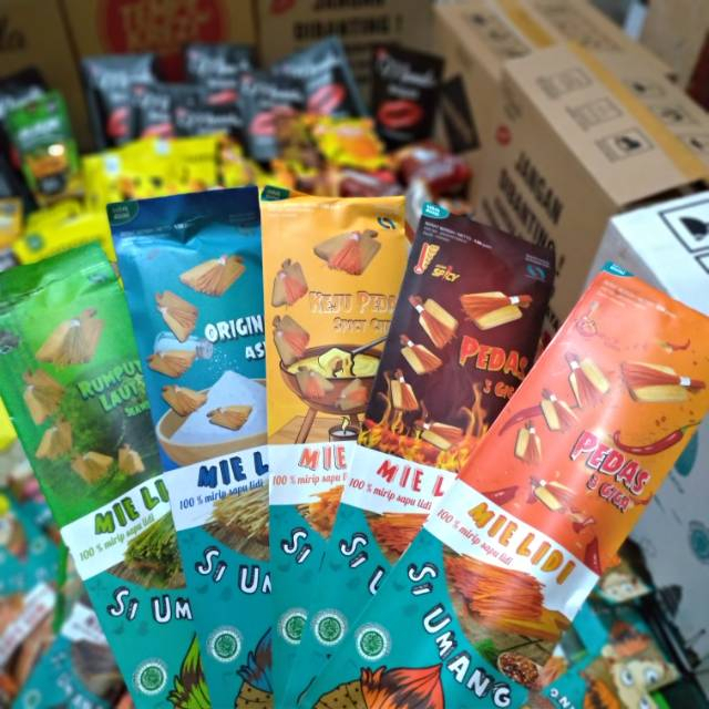 Mie lidi si umang 130gr panjang 30cm kemasan kertas lid