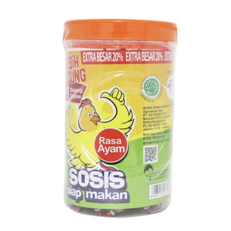 Lebih besar 20% Sosis so nice siap saji ayam sapi 1 top