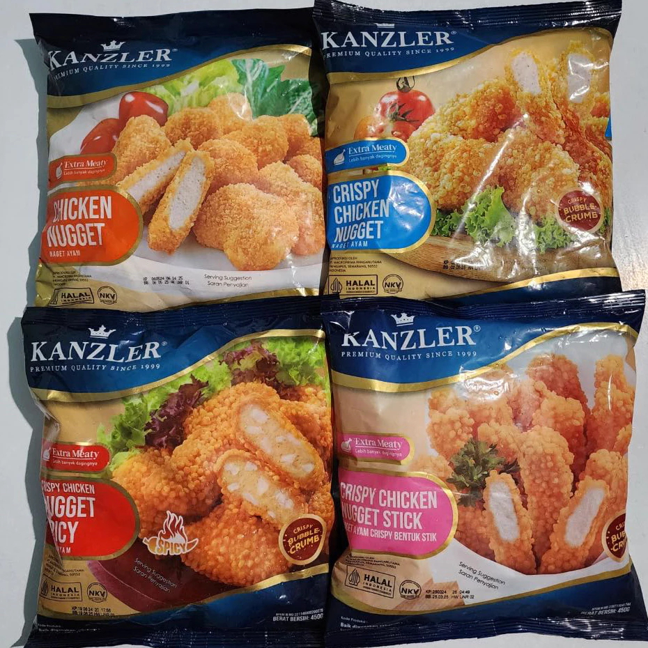 Kanzler Nuget Crispy 450gr Crunchy Bubble Chicken Nugge
