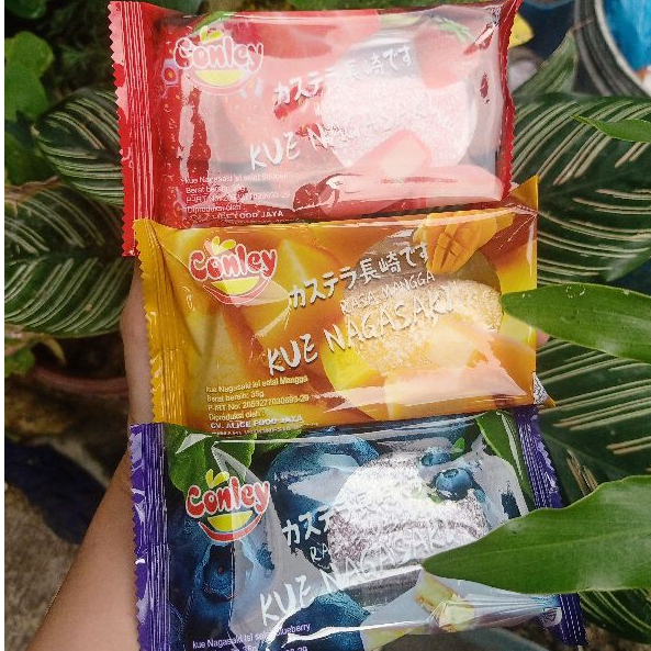 kue nagasaki bolu  conley mochi 30gram jepang rasa cokl
