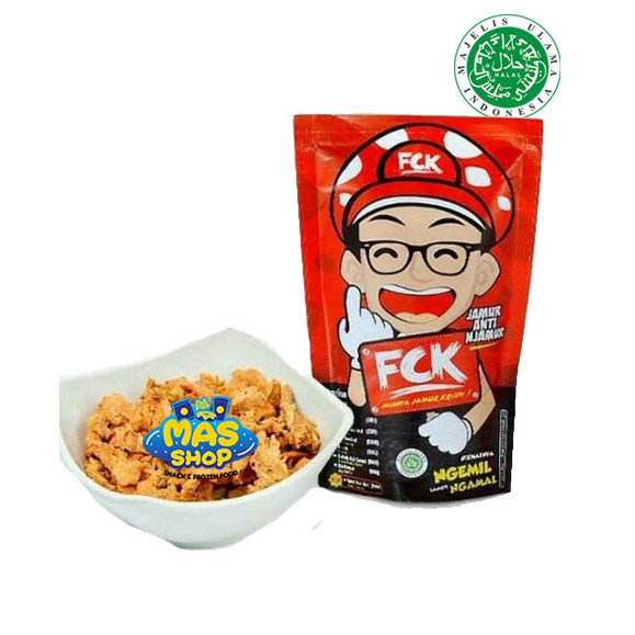 FCK Jamur Crispy Snack Cemilan enak Jamur Krispi kripik