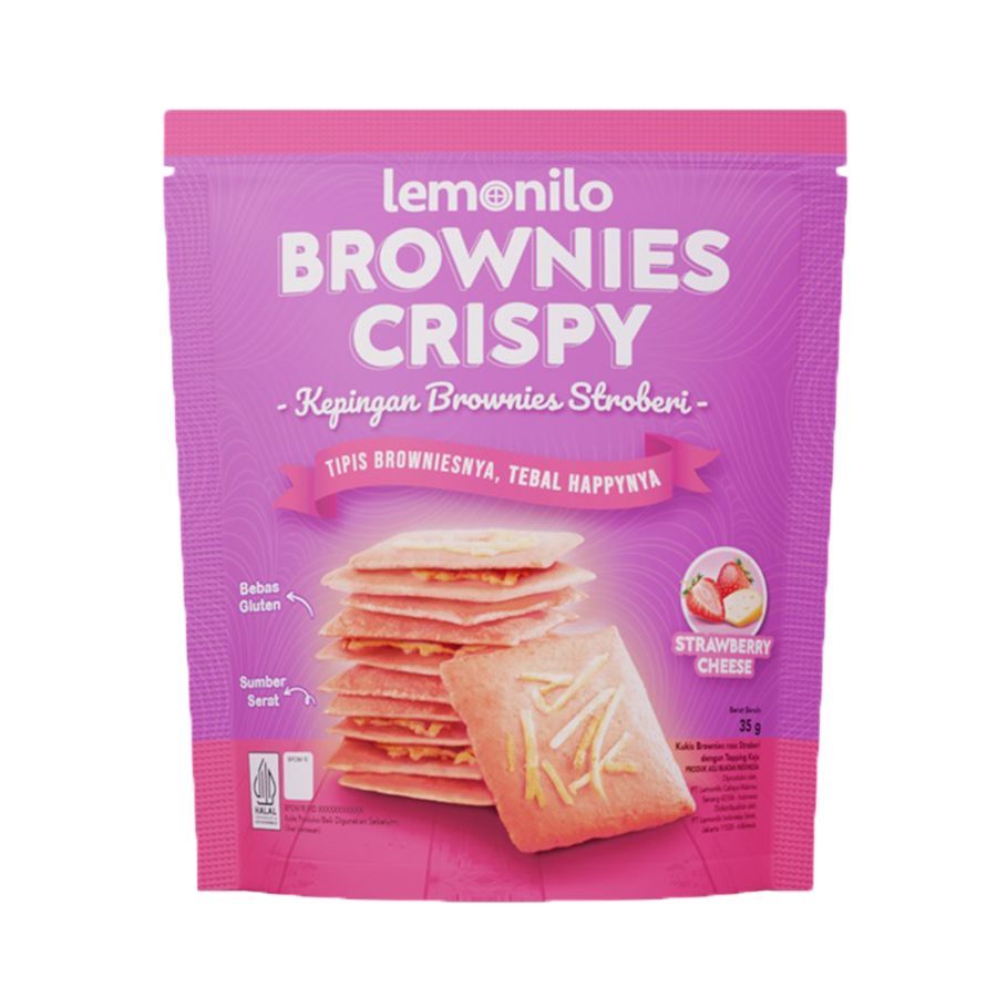 LEMONILO Brownies Crispy 35gr Chocochips Keju Strawbery