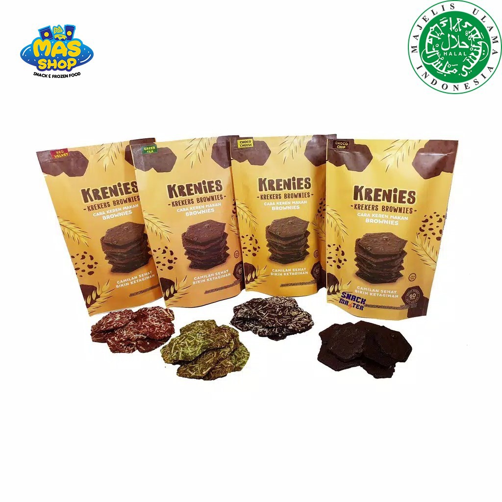 [ GROSIR] Krenies Krekers Brownies Kering Keripik Broni