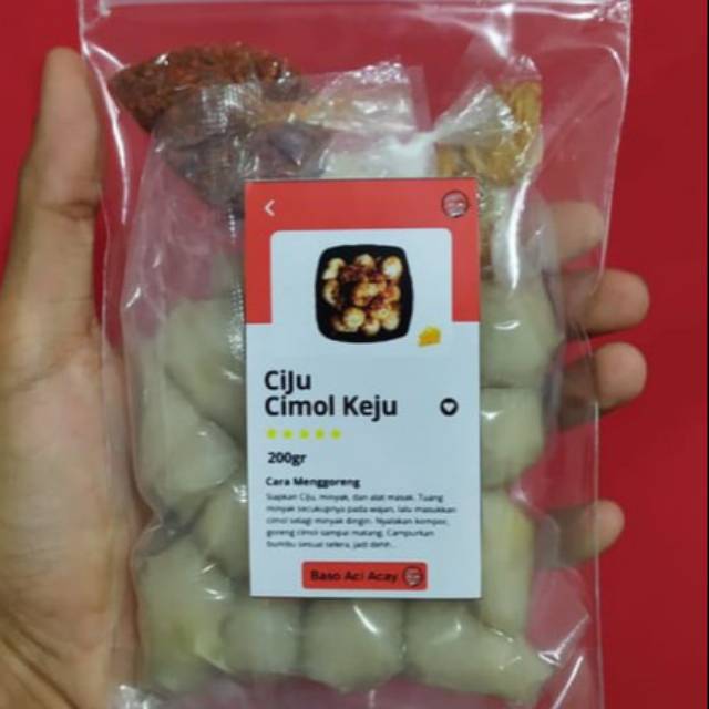 Ciju Cimol Keju Cimol isi mozarela ( instan ) Acay Cimo