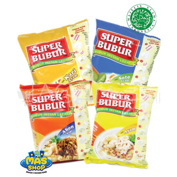Super Bubur 45 gr Bubur Instan Lezat Bubur Ayam Bubur A