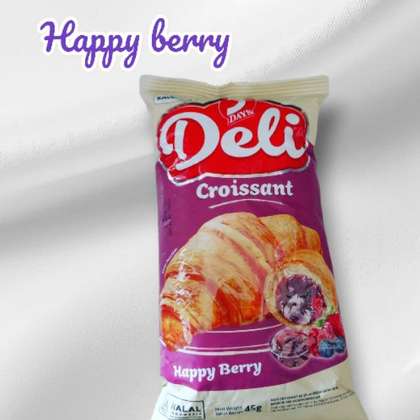 Deli croissant milky happy berry 45 gr 5 DAYS Kroisan R
