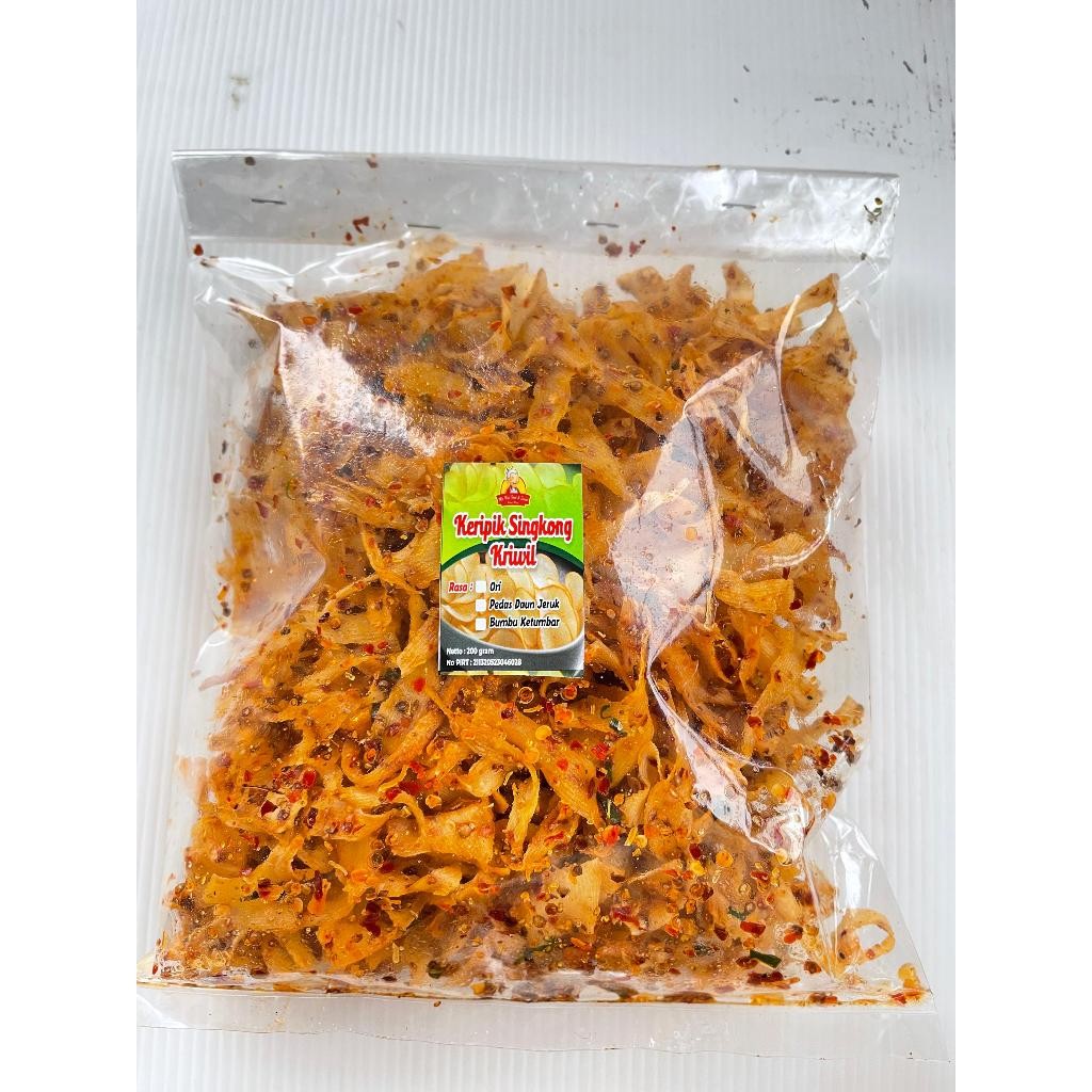 Keripik Singkong kriwil Jadul Renyah Asin original peda
