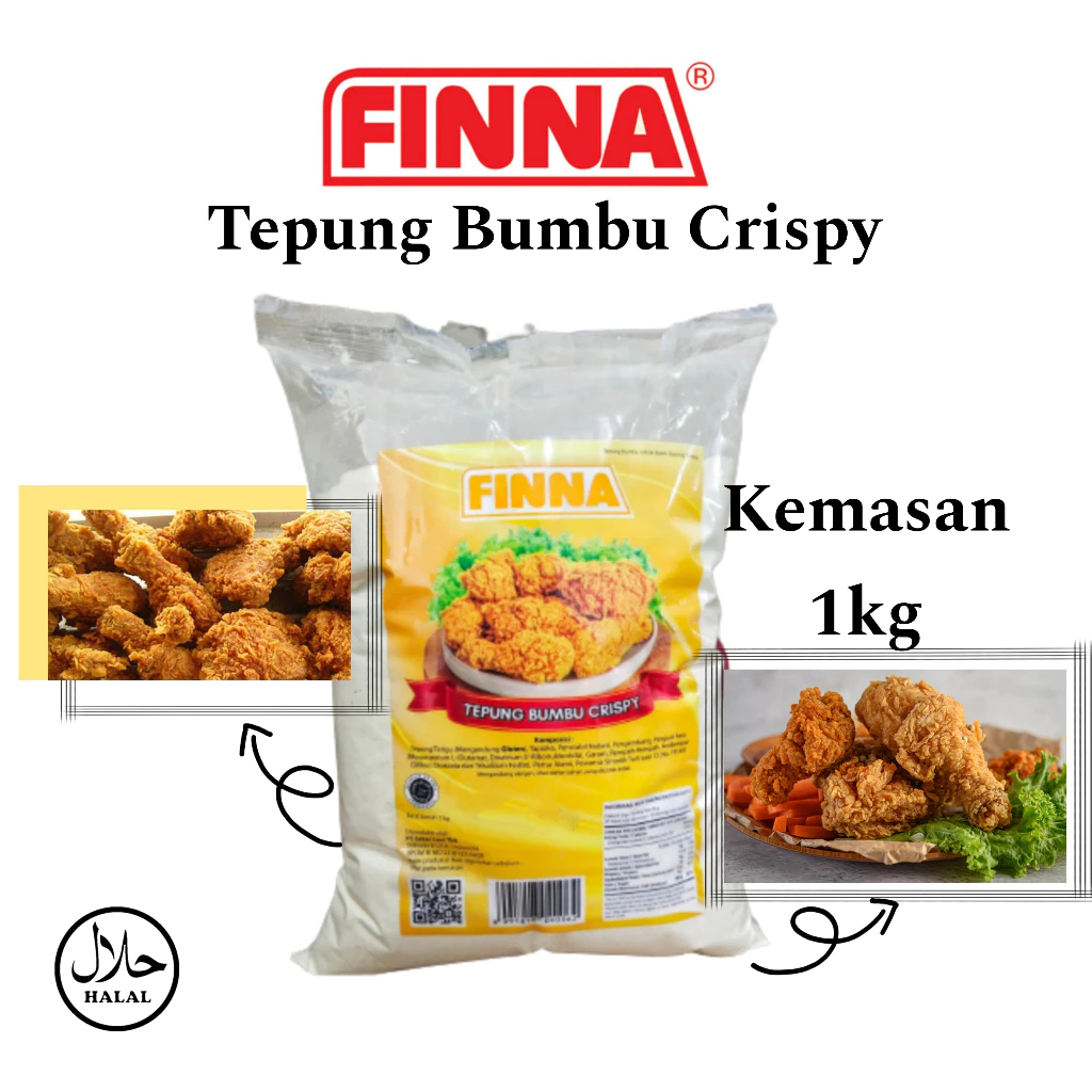 Finna Tepung Bumbu Crispy 1KG Serbaguna Instan Ayam Cri