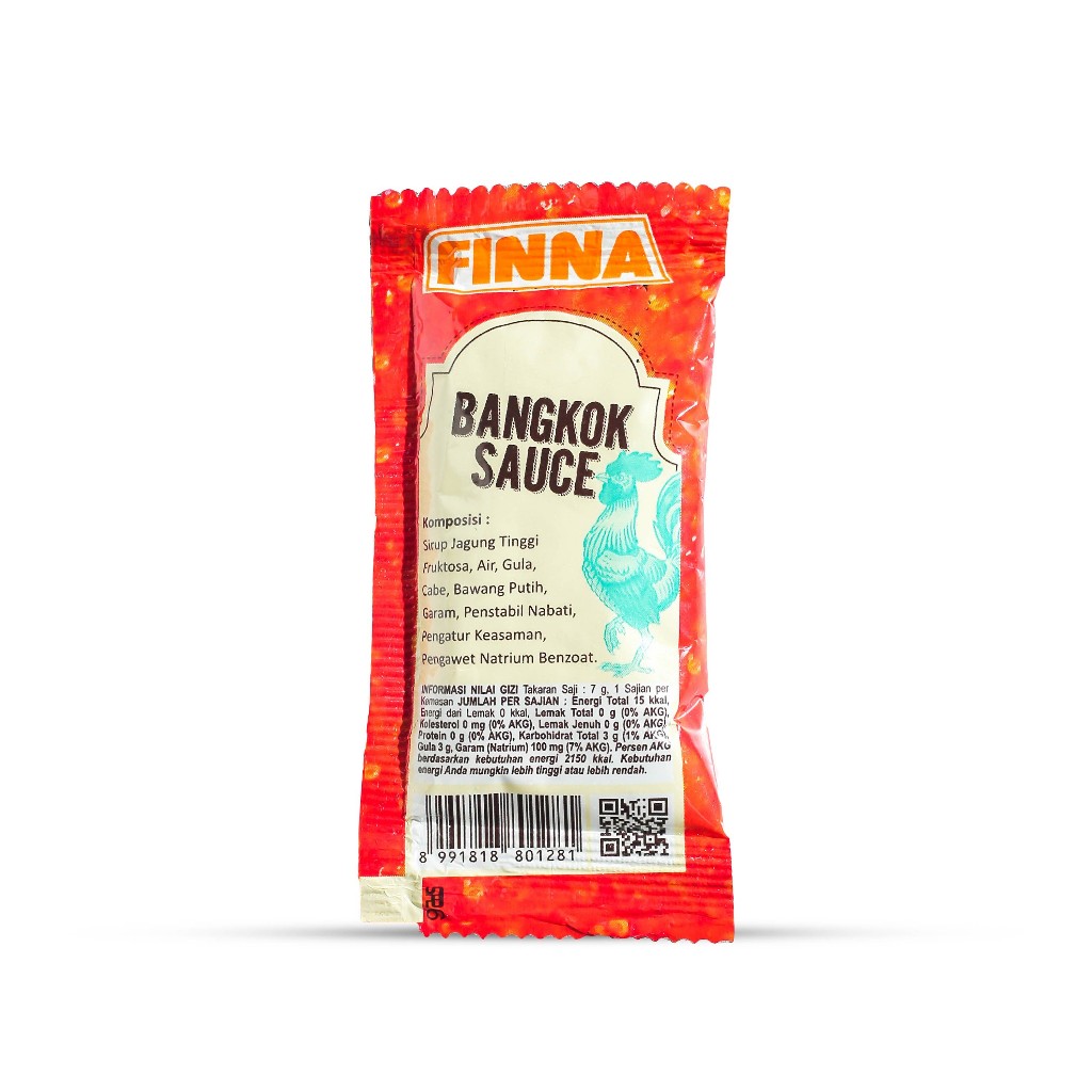 Finna Sambal Bangkok Sachet 9gr Minimal 10pcs sauce swe