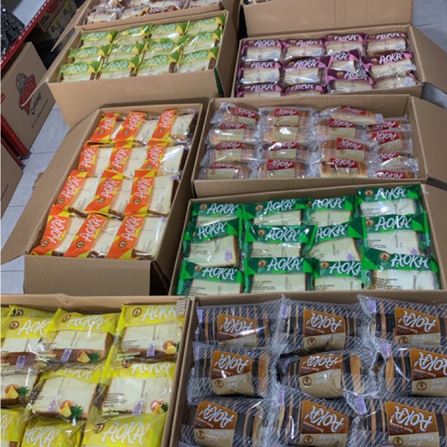 Aoka Roti Panggang Lembut 1 Dus isi 60pcs tersedia satu