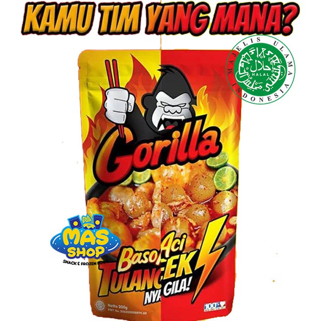 Baso Aci Gorilla / Boci gorilla gledek pedas gila boci 
