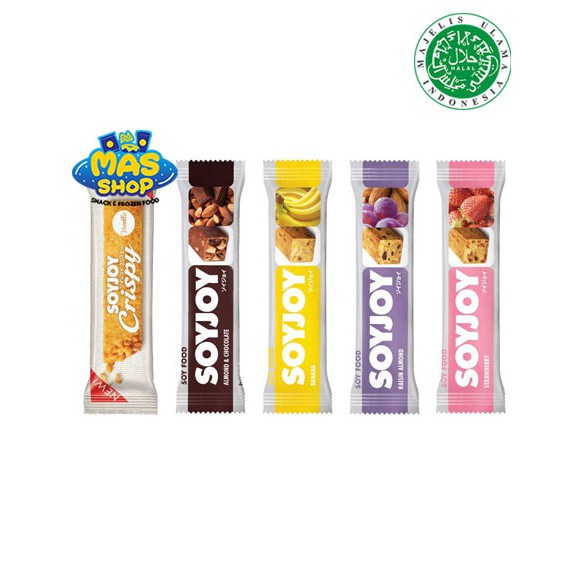 Soyjoy Snack bar all varian strawberry Rasa coklat maca